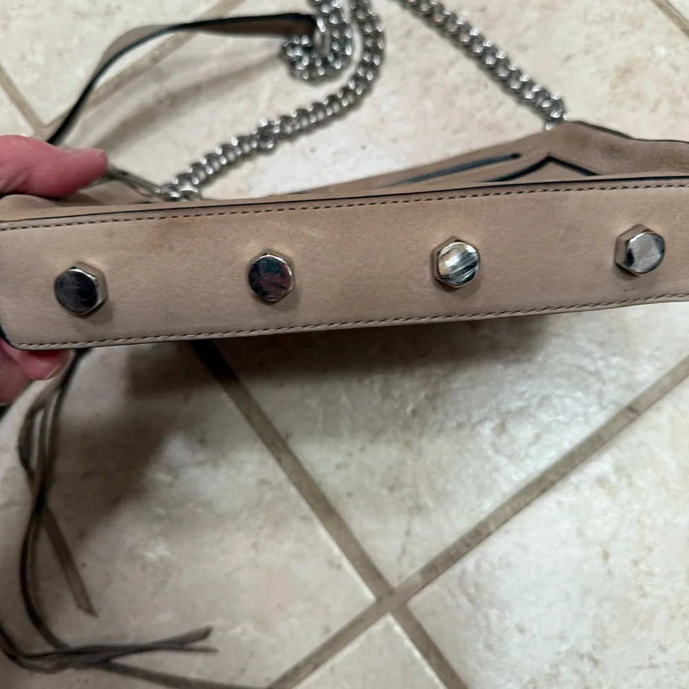 Rebecca Minkoff tan nubuck crossbody bag